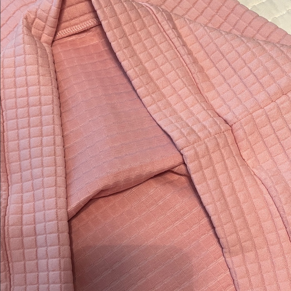 SHEIN Pink Cowl Neck Women's Sweater w/ Waffle Weave Pattern - Picture 10 of 11